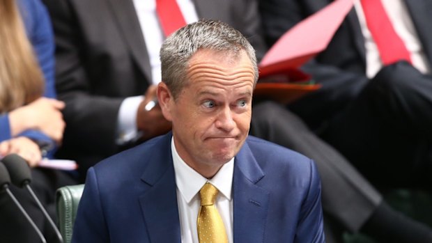 Opposition Leader Bill Shorten during question time on Monday.