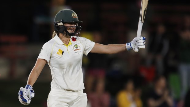 Superstar: Ellyse Perry's Test double hundred was one of the highlights of the cricketing summer.
