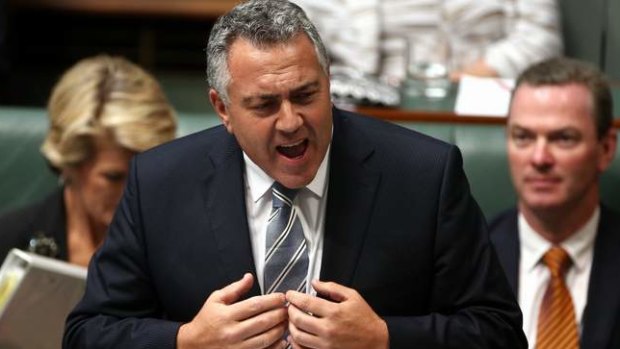 Treasurer Joe Hockey during question time. Photo: Alex Ellinghausen