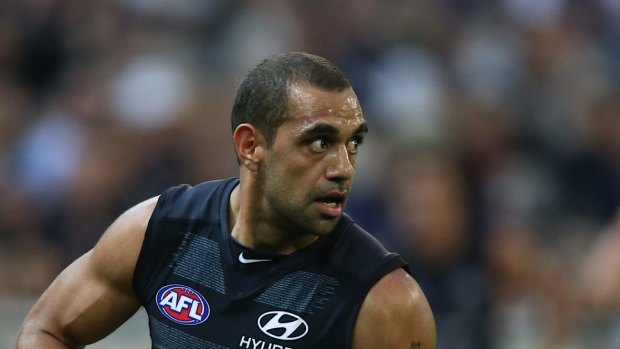 Exceptional value: Chris Yarran, in seven seasons with Carlton, has accrued 10 Brownlow votes and kicked 90 goals.