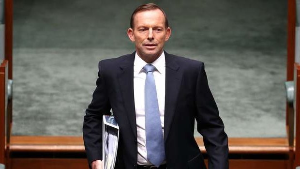 Prime Minister Tony Abbott during Question Time. Photo: Alex Ellinghausen