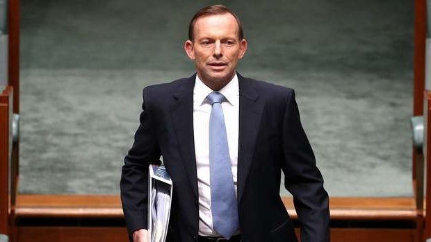 Prime Minister Tony Abbott during Question Time. Photo: Alex Ellinghausen