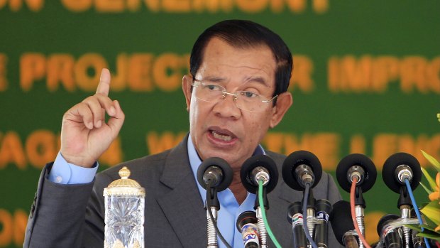 Cambodian Prime Minister Hun Sen.