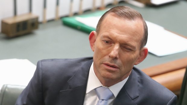 Prime Minister Tony Abbott in question time on Thursday.