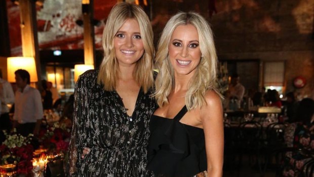 Blonde leading the blonde: Former "besties" Gemma Oldfield and Roxy Jacenko.