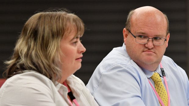 Robert Whittet (right) gave evidence at the franchising code inquiry.