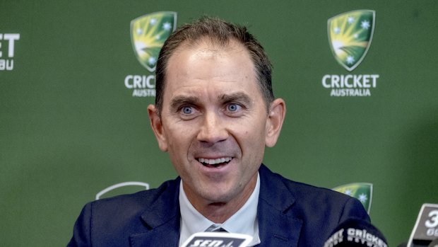Steadying the ship: Justin Langer.