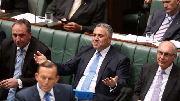 Treasurer Joe Hockey during question time on Wednesday. Photo: Andrew Meares