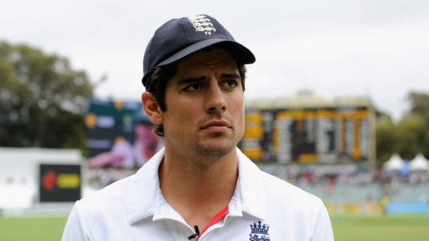 England captain Alastair Cook in the aftermath of his team losing to Australia by 218 runs in the second Ashes Test at the Adelaide Oval.