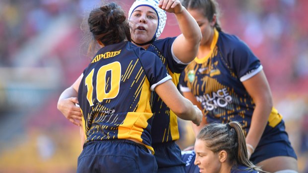 Louise Burrows has vowed to play on after missing the Wallaroos squad. 