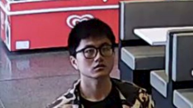 Yiwei Chu was last seen at Hungry Jack's in Notting Hill. 