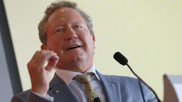 "To me, that makes absolute sense": Iron ore magnate Andrew Forrest.