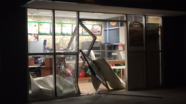 The Subway store smashed overnight at Trade Ventral in Keilor Park.