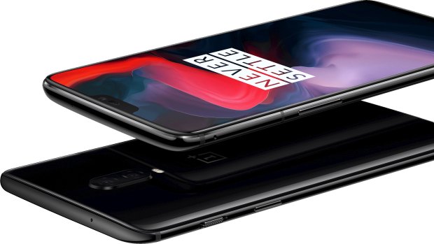 The OnePlus 6 is physically smaller than Google's Pixel 2 XL, but it features a larger screen.