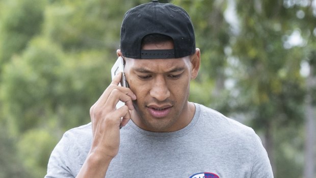 Higher calling: Israel Folau has made it clear his beliefs come before rugby.