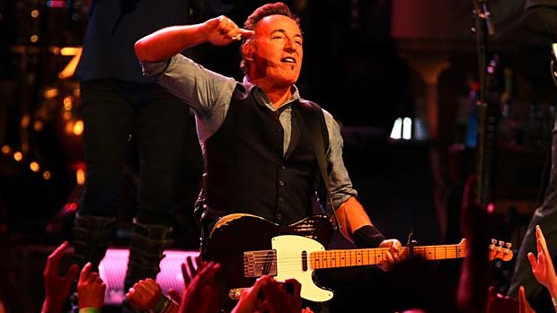 Still the Boss: Bruce Sprinsteen and the E street band perform at the Allphones Arena.