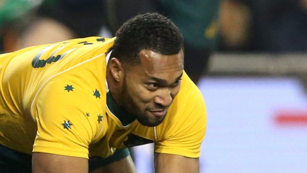 At the double: Wallabies winger Sefanaia Naivalu grabbed two tries for the Rebels, but it wasn't enough.