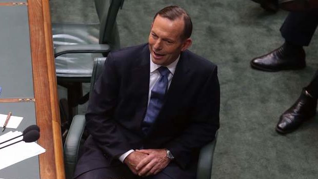 Prime Minister Tony Abbott during  question time. Photo: Andrew Meares