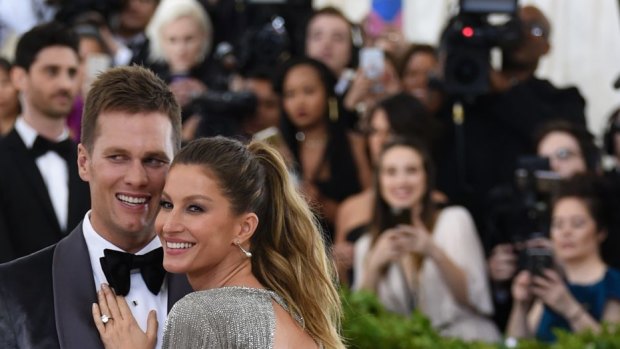 Hosts Tom Brady and Gisele Bundchen attend The Metropolitan Museum of Art's Costume Institute benefit gala celebrating the opening of the Rei Kawakubo/Comme des Garcons: Art of the In-Between exhibition.