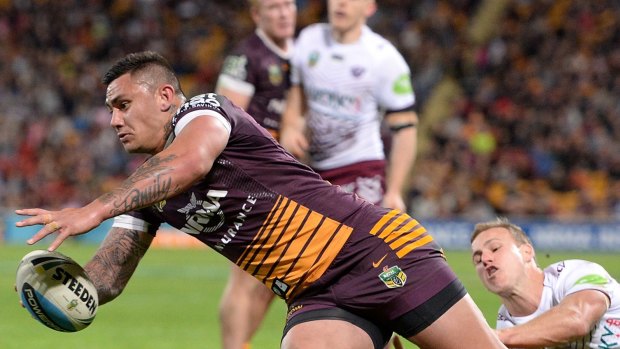 Daniel Vidot finished with a double as the Broncos beat Manly 44-10.