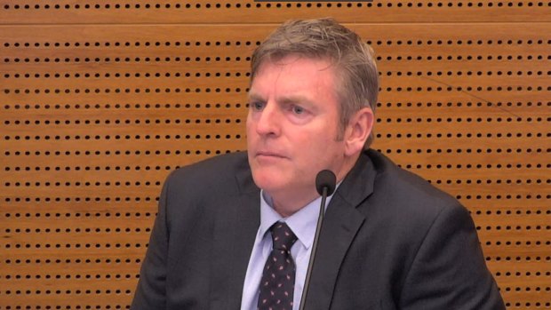 Brendan Stanford at the banking royal commission hearing. 