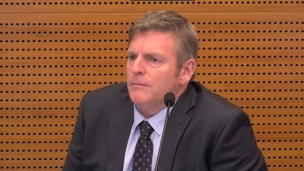 Brendan Stanford at the banking royal commission hearing. 