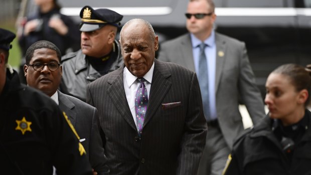Bill Cosby arrives for his sexual assault trial.