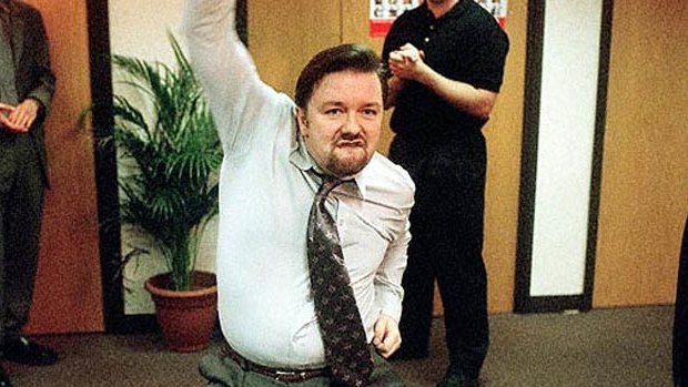 David Brent, (Ricky Gervais) displaying the David Brent Syndrome in a dance on <i>The Office</i>.