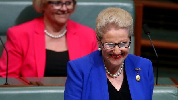 Bronwyn Bishop in the House of Representatives on Wednesday.