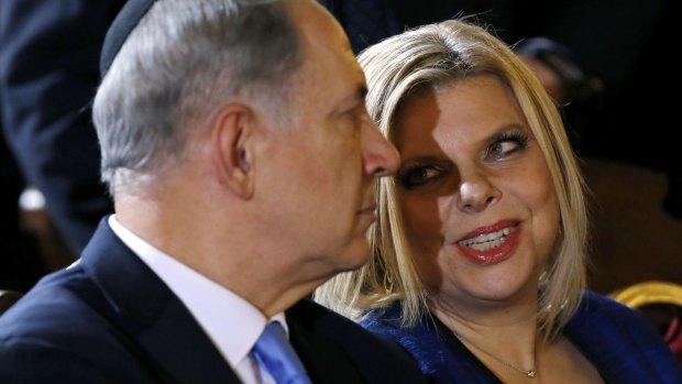 Israel PM Benjamin Netanyahu with his wife Sara in December 2013.