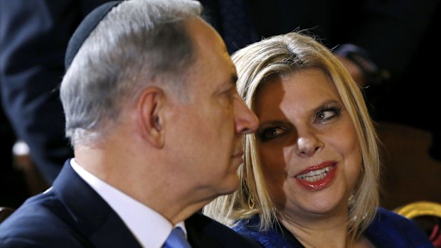 Israel PM Benjamin Netanyahu with his wife Sara in December 2013.