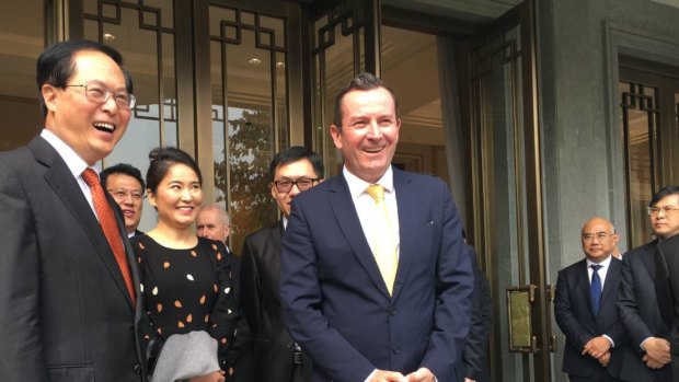 Premier Mark McGowan celebrates the 30th anniversary of the WA-Zhejiang sister-state relationship with Province Communist Party Secretary Che Jun on November 10.