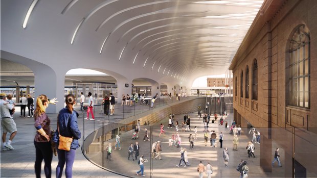 An artist's impression of Sydney's Central Station redevelopment.