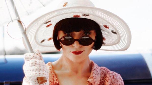 Australian actress Essie Davis as Phryne Fisher in Miss Fisher's Murder Mysteries