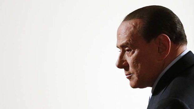 Former Italian prime minister Silvio Berlusconi
