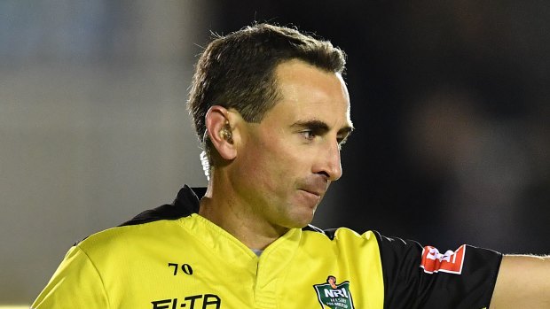 Controversy: Referee Gerard Sutton has been spared the axe.