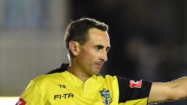 Controversy: Referee Gerard Sutton has been spared the axe.