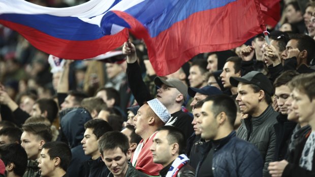 Russian soccer fans have a history of racist behavior, with two top teams, Zenit and Spartak, fined last month by the football union for chanting in their stadiums.
