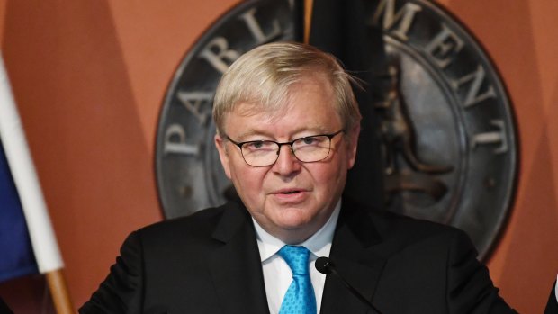 Kevin Rudd in New South Wales earlier this year.