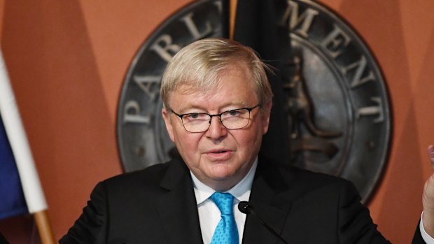 Kevin Rudd in New South Wales earlier this year.