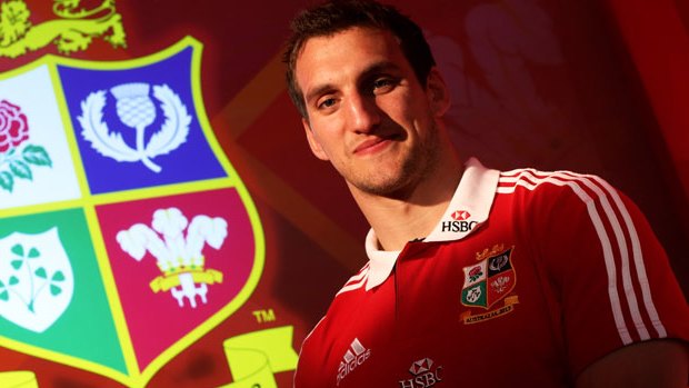 Sam Warburton The British and Irish Lions Captain poses for the cameras during the 2013 British and Irish Lions tour squad and captain announcement at London Syon Park Hotel on April 30, 2013 in London, England.