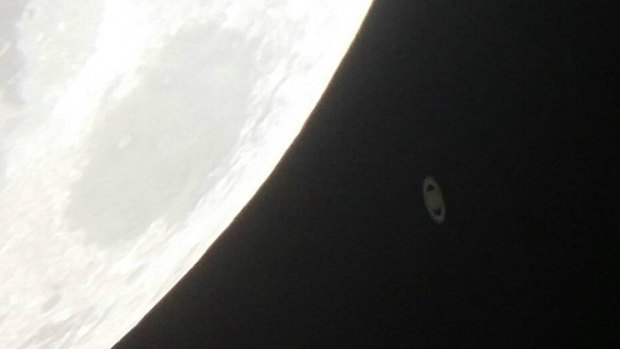 Saturn was occulted by the Moon last night.