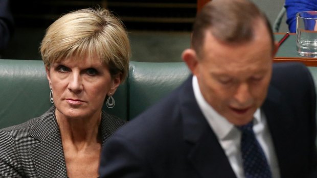 Foreign Affairs Minister Julie Bishop during question time on Tuesday.