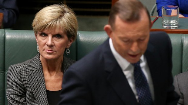 Foreign Affairs Minister Julie Bishop during question time on Tuesday.