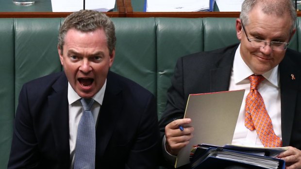 Leader of the House Christopher Pyne during question time on Thursday.