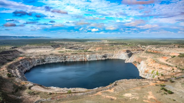 The pumped hydro storage facility  repurposes the abandoned Kidston gold mine.
