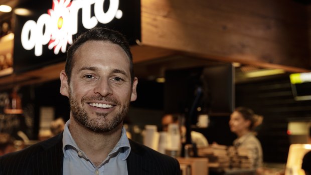 Brett Houldin, chief executive of Craveable Brands, fronted a town hall meeting of Red Rooster franchisees in Brisbane on Tuesday.  