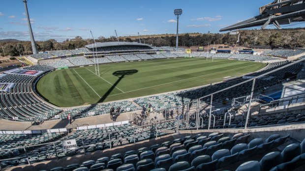 About $1.3 million will be spent on improving Canberra Stadium this year