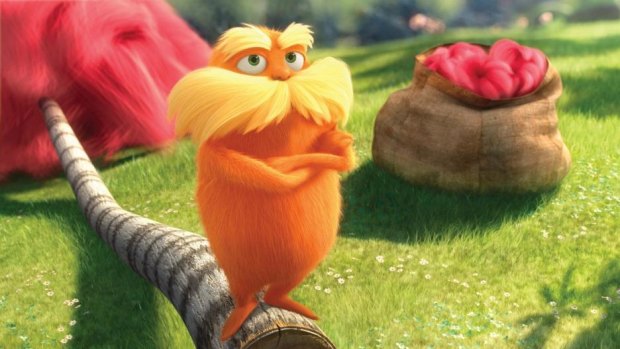 The Lorax starred in its own 3D film, voiced by Danny DeVito.