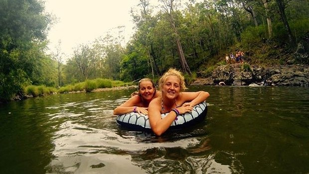 Stony Creek Rock Pool is a great place to cool down away from the Woodford Folk Festival.